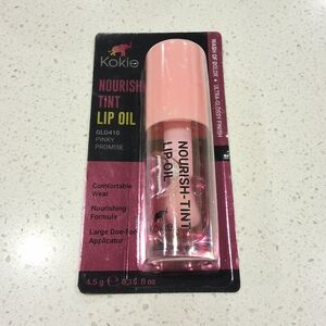 Kokie Nourish Tint Lip Oil ,Ultra Glossy Finish, Pinky Promise, 0.15 FL OZ, NEW